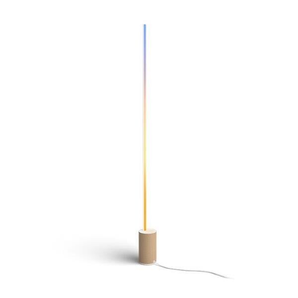 Philips Hue 8719514433526 Signe Smart LED Dřevěná stojací lampa | Variabilní | Bílá | Dřevo | 29W