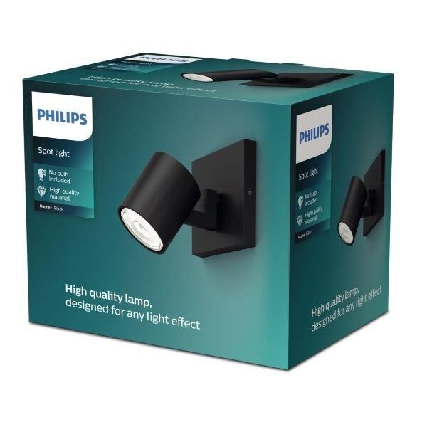 Philips 8719514435292 Runner Přisazené stropní svítidlo | GU10 | Černá