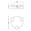 Philips 8719514435414 Star LED Přisazené stropní svítidlo | Teplá bílá | Černá | 3x4,5W