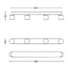Philips 8719514435438 Star LED bodové svítidlo | Teplá bílá | Černá | 4x4,5W