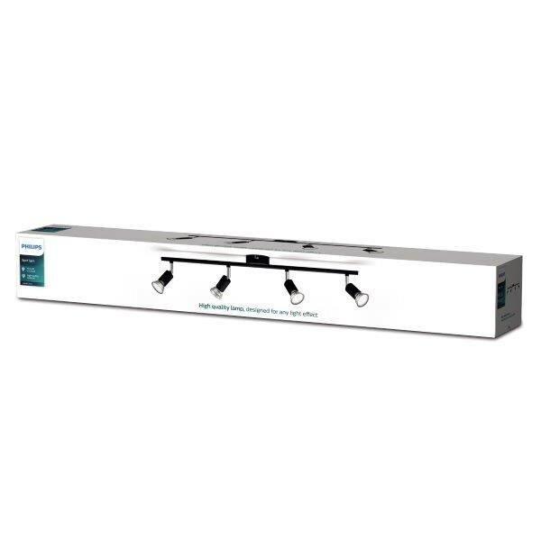Philips 8719514465275 Limbali Přisazené stropní svítidlo | GU10 | Černá | 2