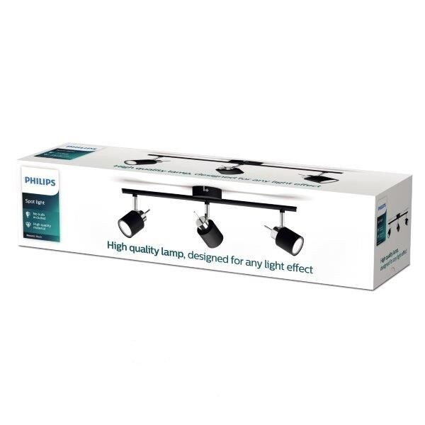 Philips 8719514465411 Meranti Přisazené stropní svítidlo | GU10 | Černá