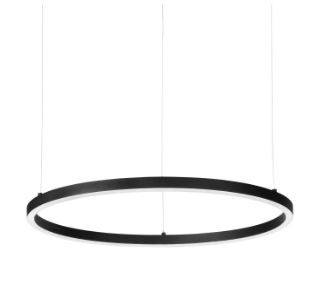 Ideal Lux 304366 ORACLE SLIM LED závěsný lustr D500mm 1x29W | 3000/1550lm | 3000K  černá, DALI