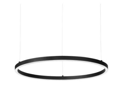 Ideal Lux 304397 ORACLE SLIM LED závěsný lustr D700mm 1x39W | 4150/2140lm | 3000K | černá, DALI