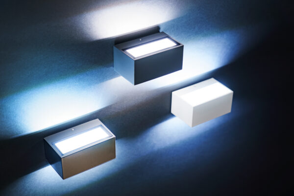 Lutec 5189102118 Gemini LED Nástěnné venkovní světlo | Přírodní bílá | Šedá | 11W