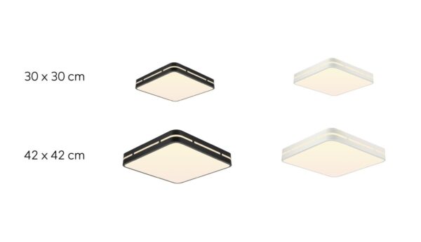 Immax 07154-B30 LED stropní svítidlo | Variabilní | 24W | Černá
