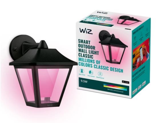 Philips WiZ Colors 8720169076181 LED venkovní nástěnné svítidlo | 9,5W integrovaný LED zdroj | 900lm