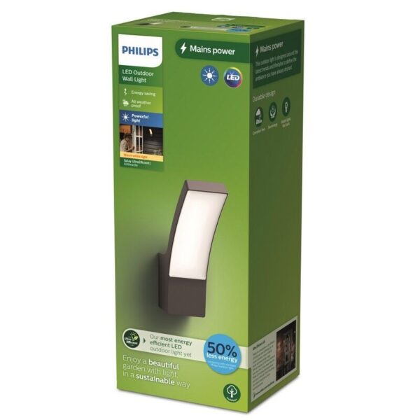 Philips 8720169263796 LED venkovní nástěnné svítidlo Splay  | 3,8W integrovaný LED zdroj | 800lm | 2700K