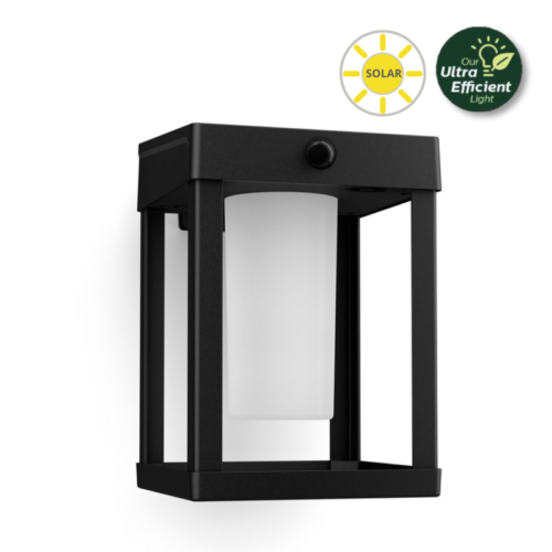 Philips 8720169263871 LED solární venkovní nástěnné svítidlo Camill | 1,4W integrovaný LED zdroj | 250lm | 3000K