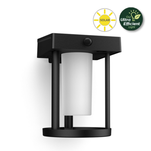 Philips 8720169263895 LED solární venkovní nástěnné svítidlo Camill | 1,4W integrovaný LED zdroj | 250lm | 3000K