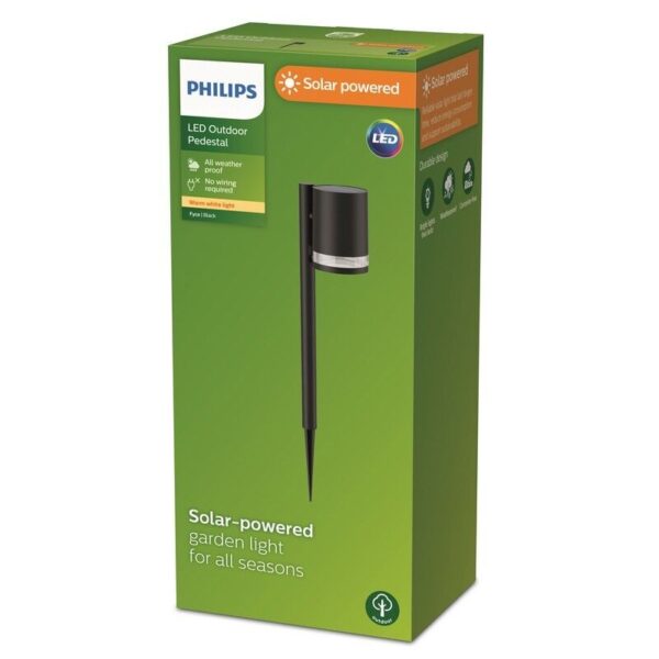 Philips 8720169265561 LED solární venkovní svítidlo k zapíchnutí Fyce | 1,5W integrovaný LED zdroj | 200lm | 2700K