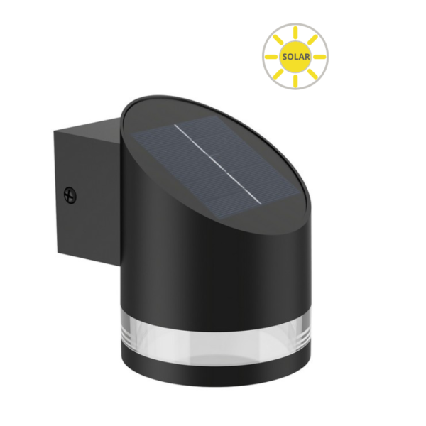 Philips 8720169265585 LED solární venkovní nástěnné svítidlo Fyve | 1,5W integrovaný LED zdroj | 200lm | 2700K