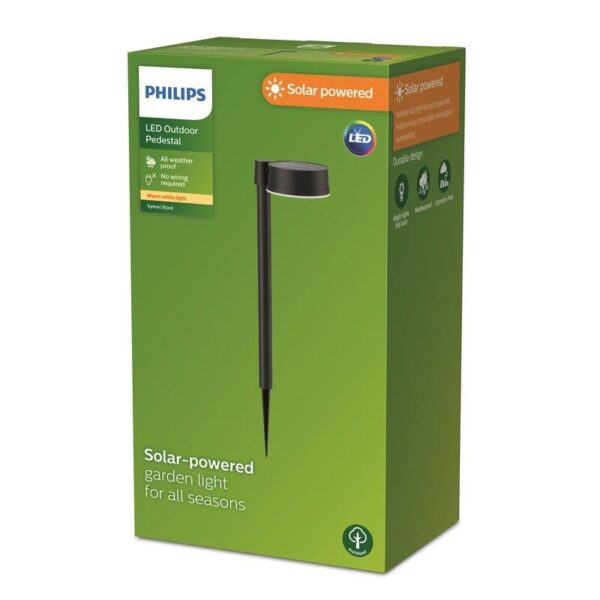 Philips 8720169265646 LED solární venkovní svítidlo k zapíchnutí Vynce | 1,5W integrovaný LED zdroj | 200lm | 2700K