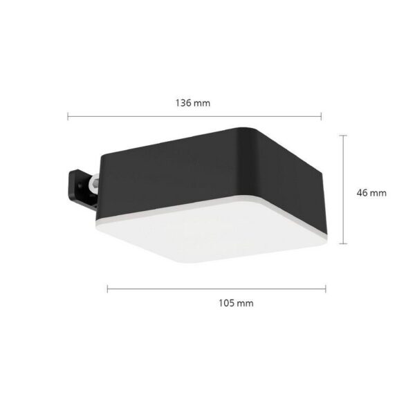 Philips 8720169265660 LED solární venkovní nástěnné svítidlo Vynce | 1,5W integrovaný LED zdroj | 200lm | 2700K