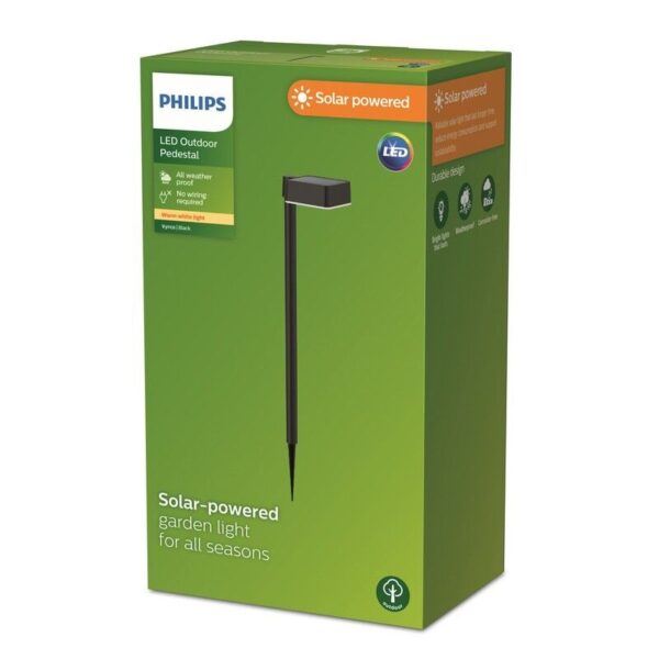 Philips 8720169265684 LED solární venkovní svítidlo k zapíchnutí Vynce | 1,5W integrovaný LED zdroj | 200lm | 2700K