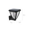 Philips 8720169265707 LED solární venkovní nástěnné svítidlo Vapora | 1,5W integrovaný LED zdroj | 200lm | 2700K