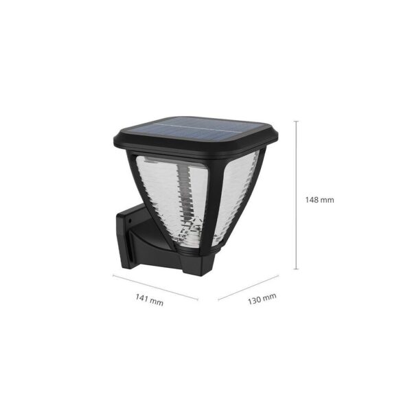Philips 8720169265707 LED solární venkovní nástěnné svítidlo Vapora | 1,5W integrovaný LED zdroj | 200lm | 2700K