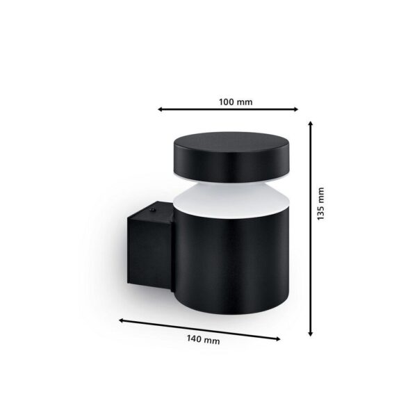 Philips 8720169266599 LED venkovní nástěnné svítidlo Laven | 6W integrovaný LED zdroj | 720lm | 2700K
