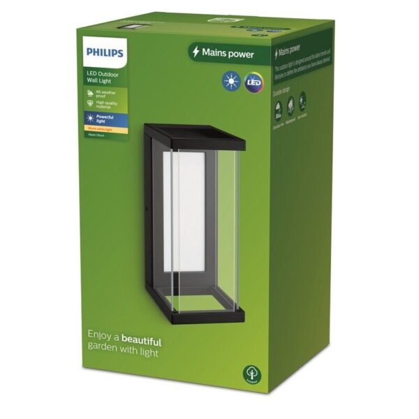 Philips 8720169266797 LED venkovní nástěnné svítidlo Ulyzo | 12W integrovaný LED zdroj | 1500lm | 2700K