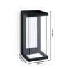 Philips 8720169266797 LED venkovní nástěnné svítidlo Ulyzo | 12W integrovaný LED zdroj | 1500lm | 2700K