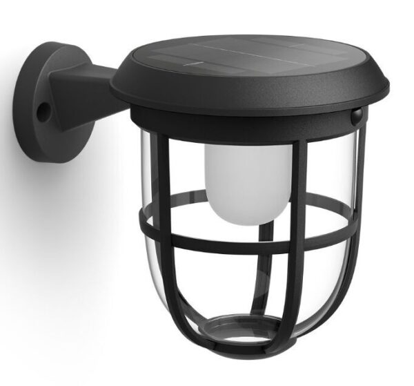 Philips 8720169267176 LED solární venkovní nástěnné svítidlo Radii | 1,3W integrovaný LED zdroj | 3000K