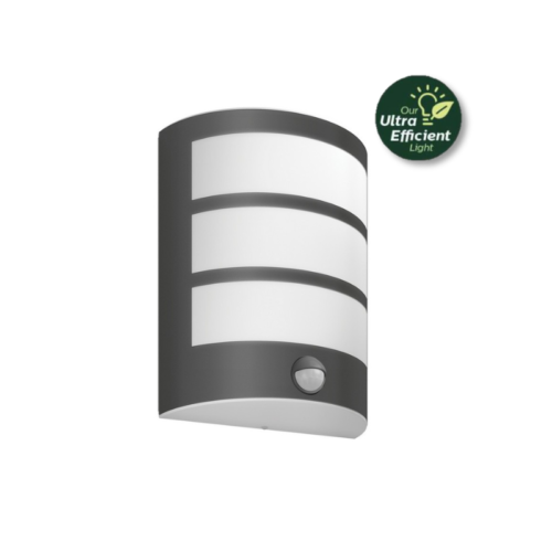 Philips 8720169269194 LED venkovní nástěnné svítidlo Python | 3,8W integrovaný LED zdroj | 800lm | 2700K