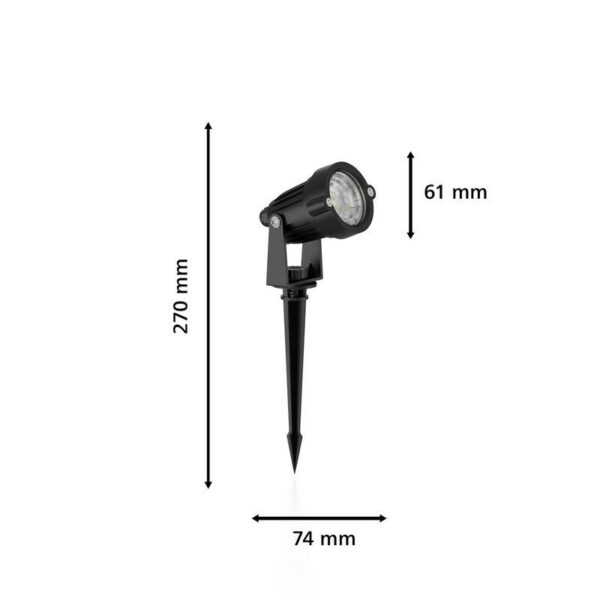 Philips 8720169269217 LED nízkonapěťové venkovní svítidlo Caper | 1,5W integrovaný LED zdroj | 2700K