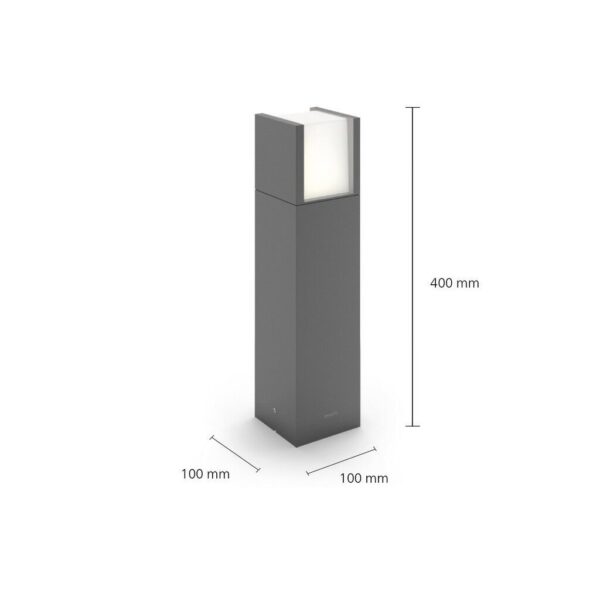 Philips 8720169278066 LED venkovní sloupek Arbour | 3,8W integrovaný LED zdroj | 800lm | 2700K