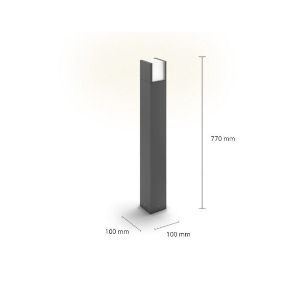 Philips 8720169278080 LED venkovní sloupek Arbour | 3,8W integrovaný LED zdroj | 800lm | 2700K