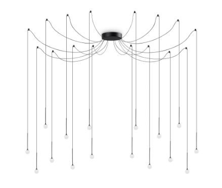 Ideal lux I284002 LED závěsné stropní svítidlo LUCCIOLA | 16W integrovaný LED zdroj | 1500lm | 3000K