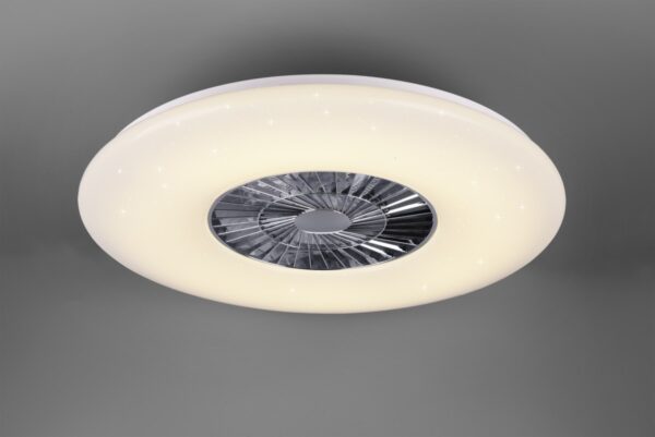 Trio R62402906 LED svítidlo s ventilátorem Visby 1x60W | 4400lm | 3000-6500K - nastavitelné, s dálkovým ovladačem