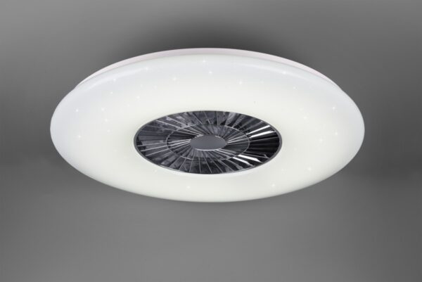Trio R62402906 LED svítidlo s ventilátorem Visby 1x60W | 4400lm | 3000-6500K - nastavitelné, s dálkovým ovladačem