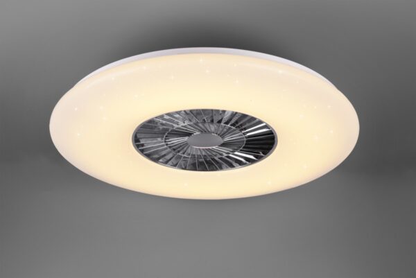 Trio R62402906 LED svítidlo s ventilátorem Visby 1x60W | 4400lm | 3000-6500K - nastavitelné, s dálkovým ovladačem