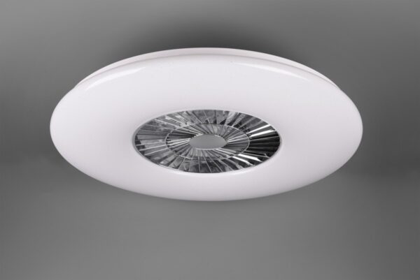 Trio R62402906 LED svítidlo s ventilátorem Visby 1x60W | 4400lm | 3000-6500K - nastavitelné, s dálkovým ovladačem