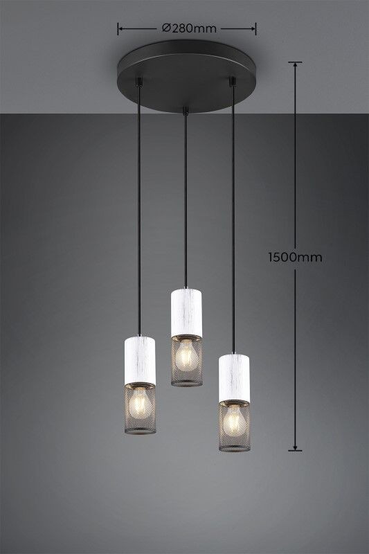 Trio T304330334 závěsné stropní svítidlo TOSH E27