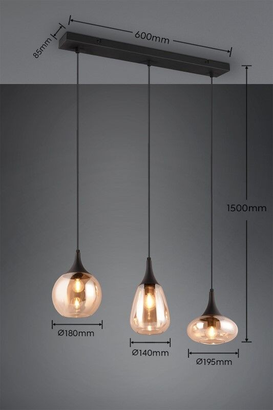 Trio T317000313 závěsné stropní svítidlo LUMINA E14 | 6