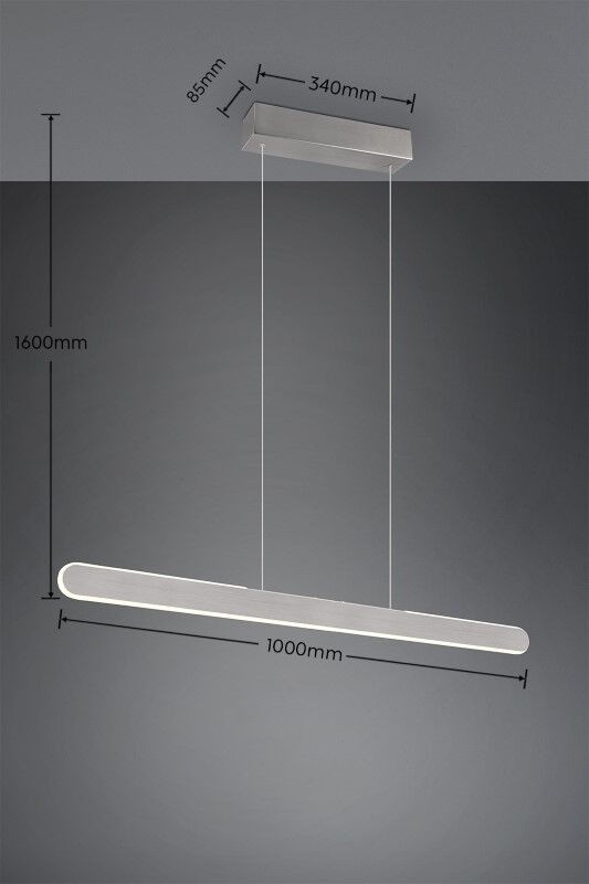 Trio T343310105 LED závěsné stropní svítidlo HELIOS | 28W integrovaný LED zdroj | 3300lm | 2700-6500K