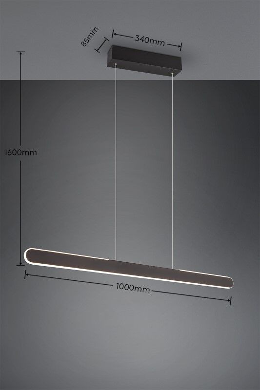 Trio T343310132 LED závěsné stropní svítidlo HELIOS | 28W integrovaný LED zdroj | 3300lm | 2700-6500K