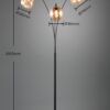 Trio T417000313 stojací lampa LUMINA E14