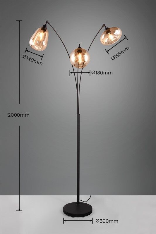 Trio T417000313 stojací lampa LUMINA E14
