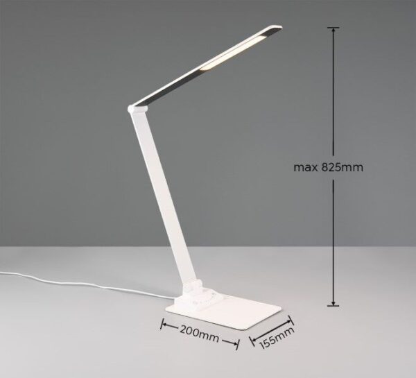 Trio T545310131 LED stolní lampička TRAVIS | 6,5W integrovaný LED zdroj | 650lm | 3000+4500+6500K