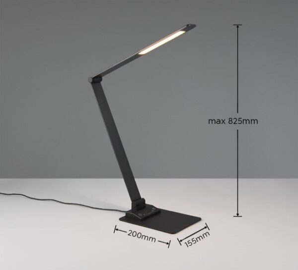 Trio T545310132 LED stolní lampička TRAVIS | 6,5W integrovaný LED zdroj | 650lm | 3000+4500+6500K