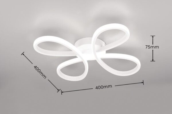 Trio T645610131 LED přisazené stropní svítidlo FLY | 22W integrovaný LED zdroj | 2600lm | 4000K