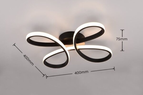 Trio T645610132 LED přisazené stropní svítidlo FLY | 22W integrovaný LED zdroj | 2600lm | 3000K