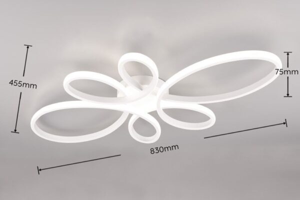 Trio T645619131 LED přisazené stropní svítidlo FLY | 32W integrovaný LED zdroj | 3900lm | 4000K