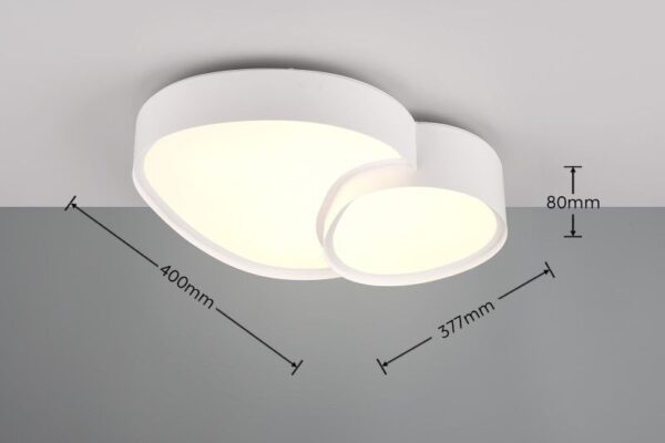 Trio T647510231 LED přisazené stropní svítidlo RISE | 21W integrovaný LED zdroj | 2400lm | 2700-6500K