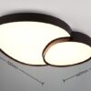 Trio T647519232 LED přisazené stropní svítidlo RISE | 45W integrovaný LED zdroj | 5300lm | 2700-6500K