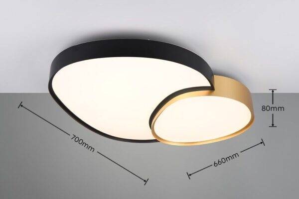 Trio T647519280 LED přisazené stropní svítidlo RISE | 45W integrovaný LED zdroj | 5300lm | 2700-6500K