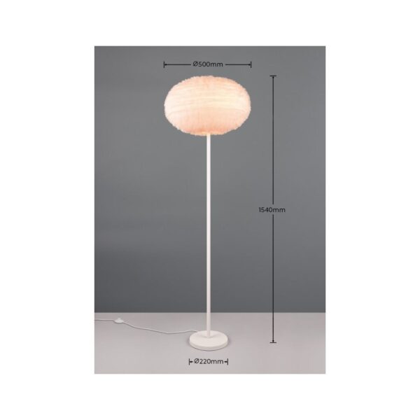 Trio Reality TR41581001 stojací lampa FURRY E27 | 3