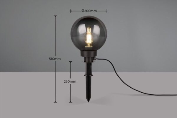 Trio Reality TR57042054 venkovní svítidlo k zapíchnutí BOLO E27